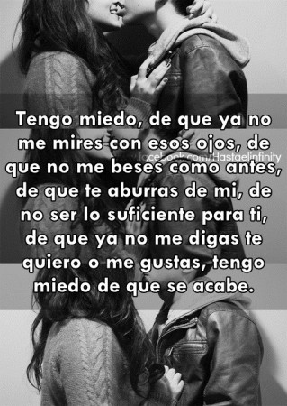 Ese miedo a perderte... :'(